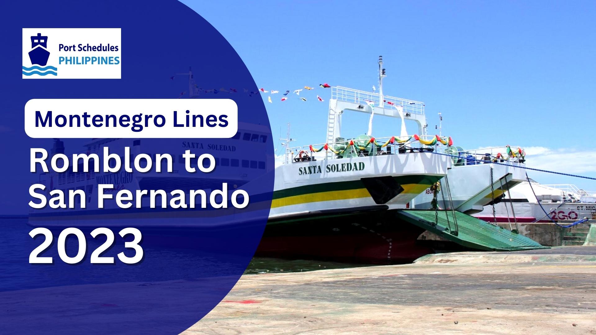 Montenegro Romblon to San Fernando