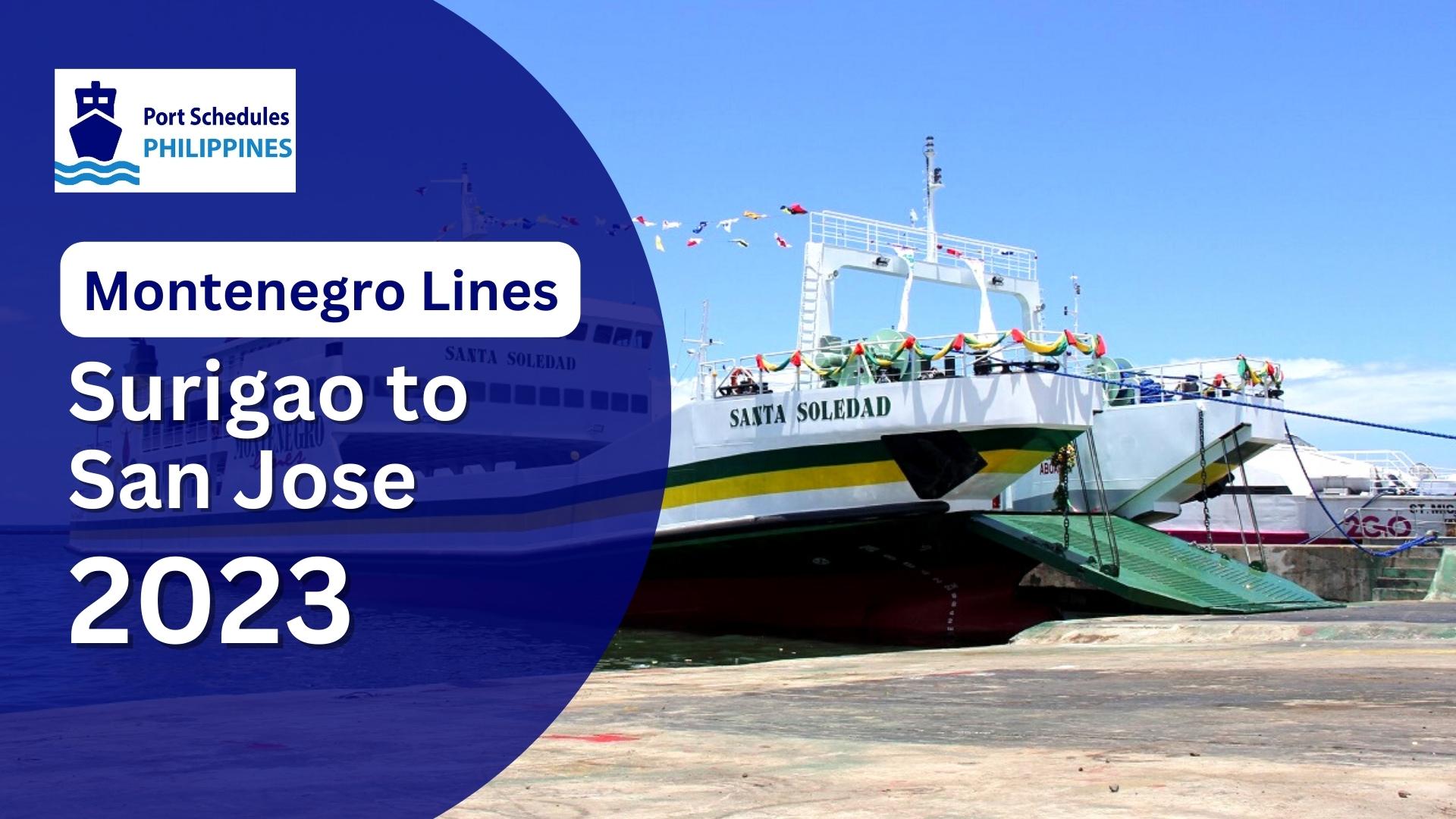 Montenegro Surigao to San Jose