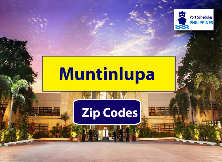 Muntinlupa Zip Codes A complete List of Muntinlupa Zip Codes.